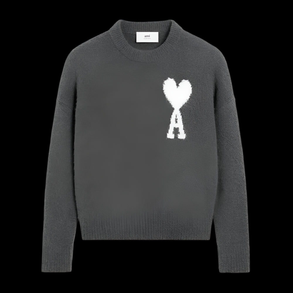 AMI Paris Sweater Grey