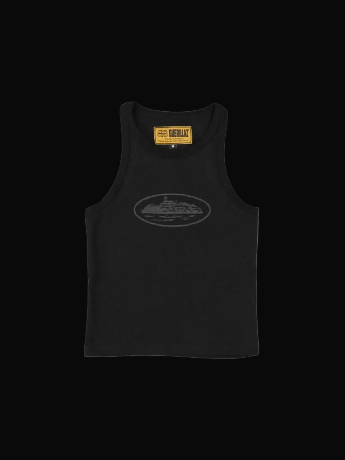 Corteiz Alcatraz Unisex Tank Top Black/Black