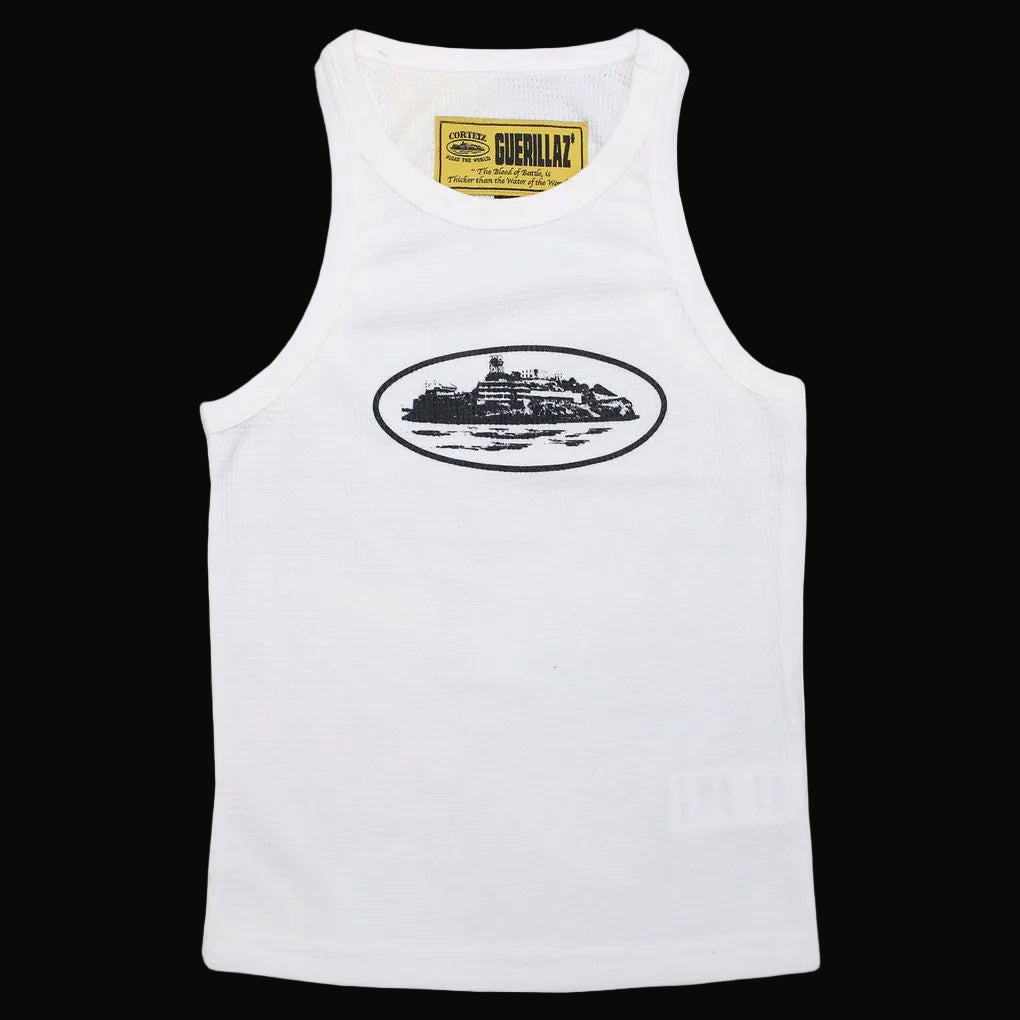 Corteiz Alcatraz Unisex Tank White