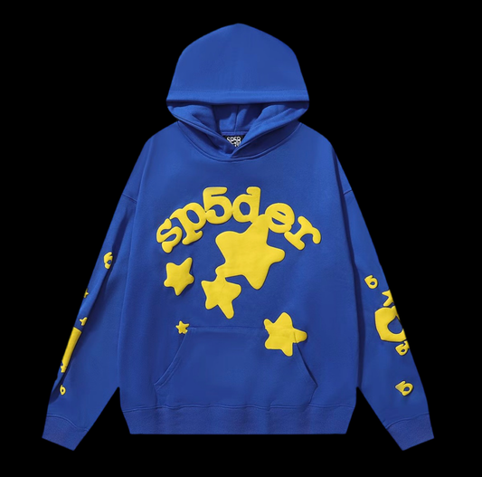Sp5der Beluga Hoodie Blue