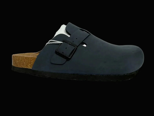 BIRKENSTOCK BOSTON SOFT FOOT BED - BLUE LEATHER