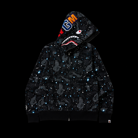 Bape zip up hoodie camo space