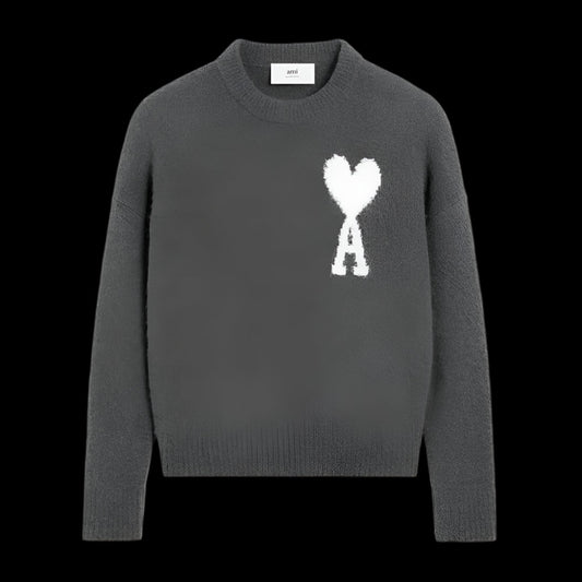 AMI Paris Sweater Grey