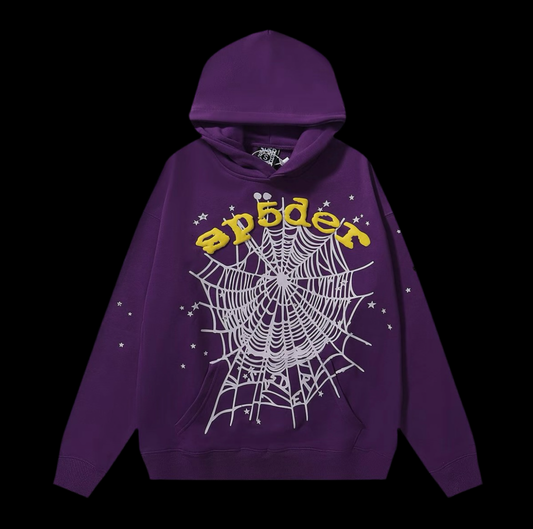 Sp5der Hoodie Purple