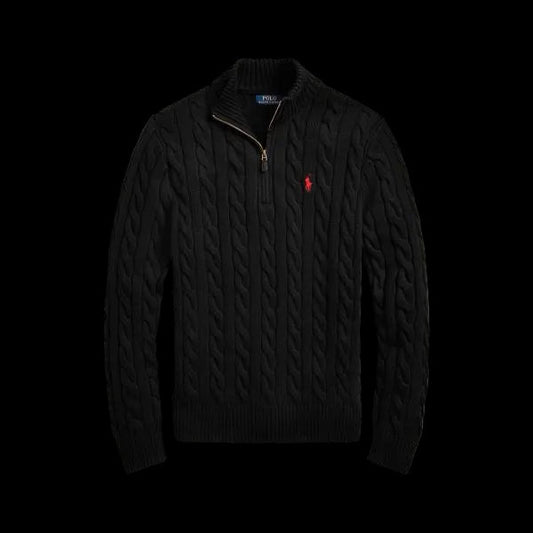 Ralph lauren cable knit quarter zip