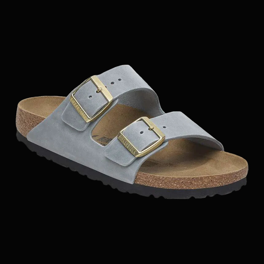 BIRKENSTOCK ARIZONA SOFT FOOT BED - GRAY
