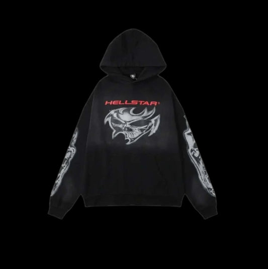 Hellstar Hoodie Black & Red