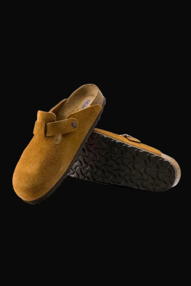 Birkenstock clogs camel